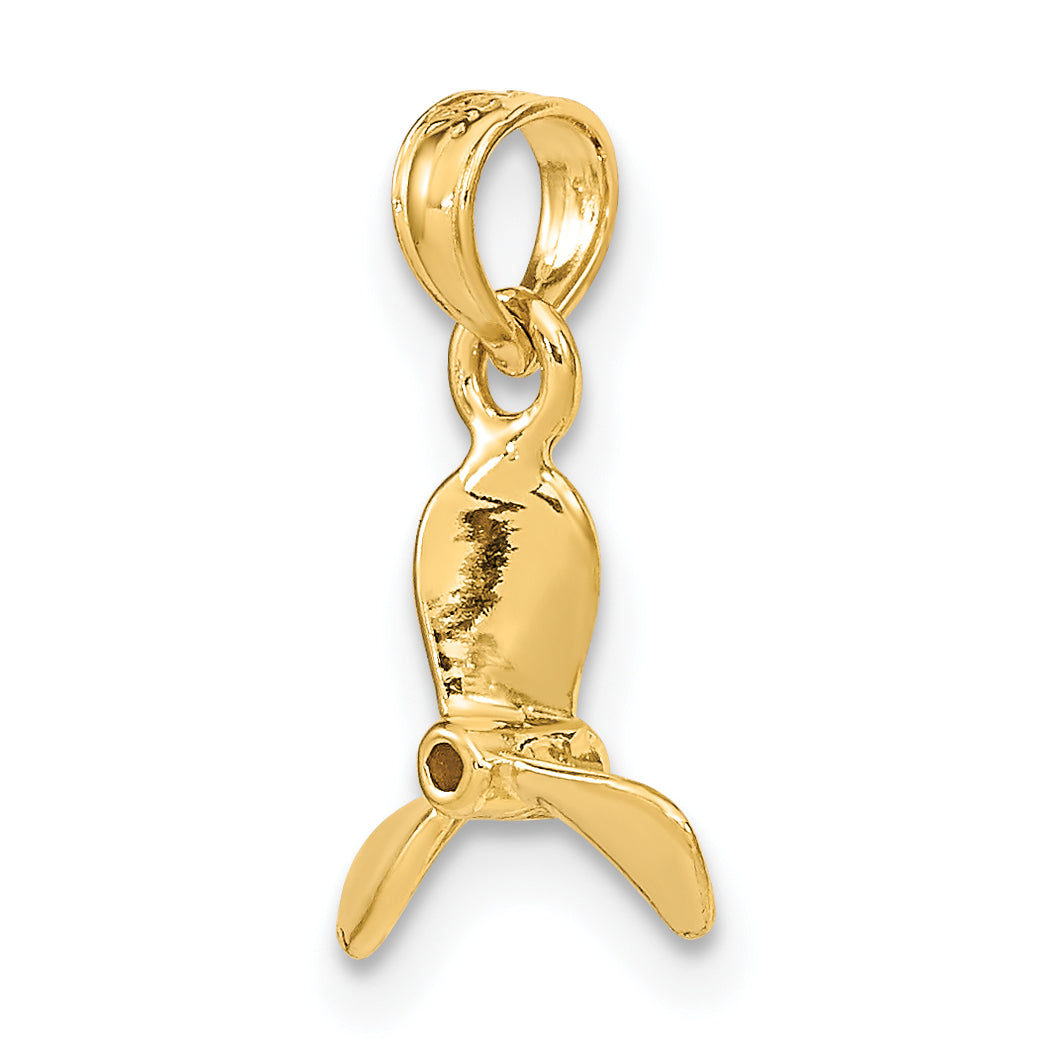 10K 3-D w/ 3 Blades Propeller Charm