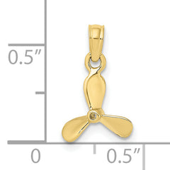 10K 3-D w/ 3 Blades Propeller Charm