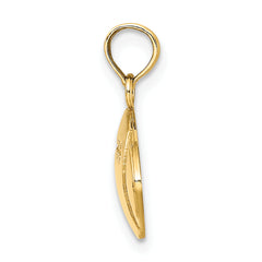 10K Engraveable Football Charm