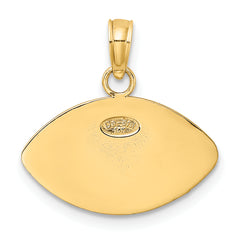 10K Engraveable Football Charm