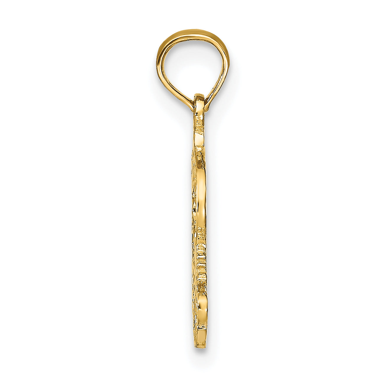 10K PISCES Zodiac Charm