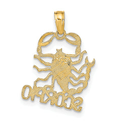10K SCORPIO Zodiac Charm