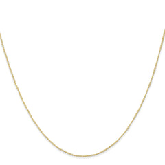 10k .5mm Carded Curb Chain