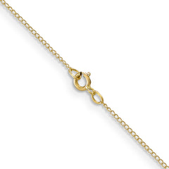 10k .5mm Carded Curb Chain