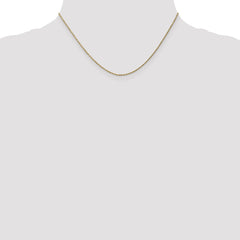 10K Gold Polished Cable Rope Chain Necklace  Elegant 16 Solid Design