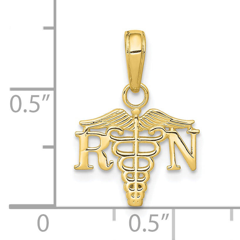 10K RN Caduceus Charm