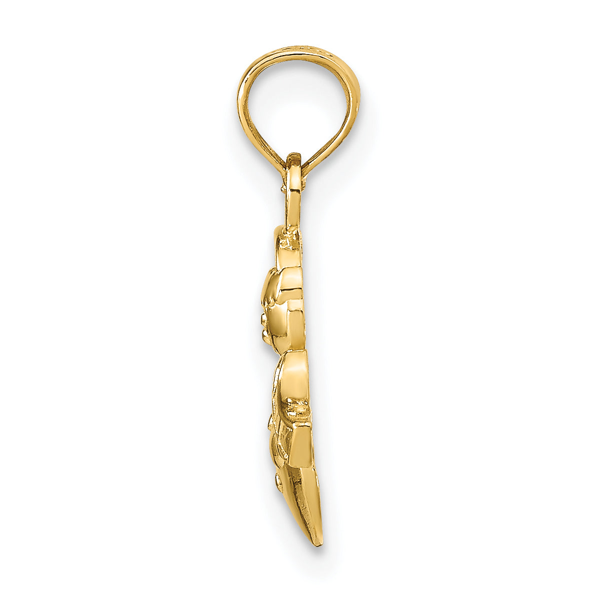 10k Snowman Pendant