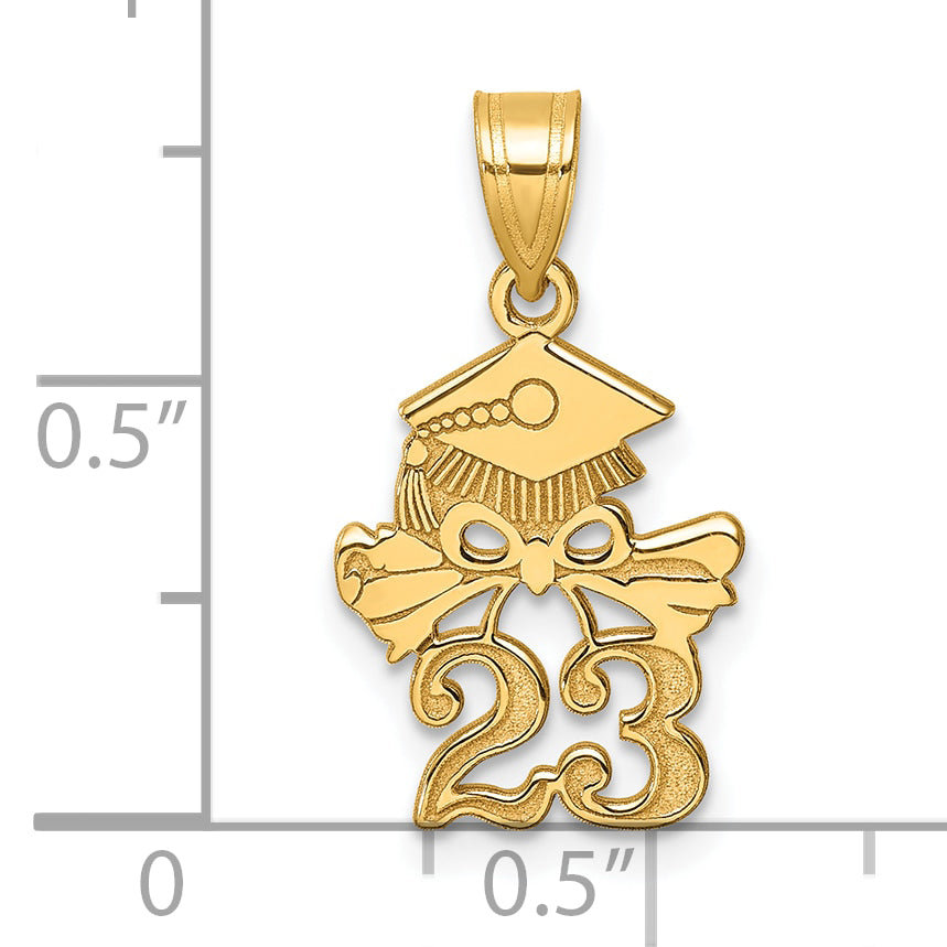 10K Graduation Cap and Diploma 2023 Charm