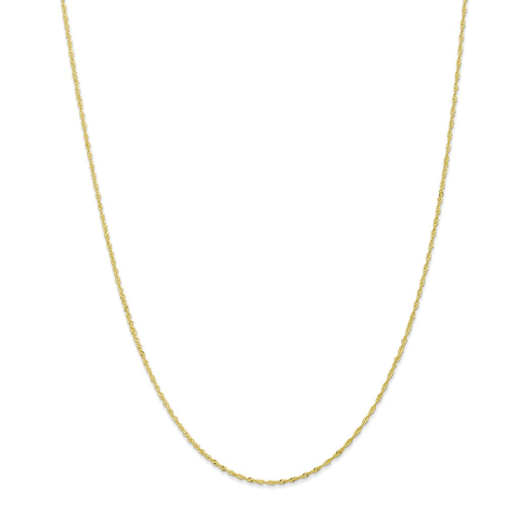 Singapore Chain Necklace in 10K Yellow Gold, 1.1mm Main image