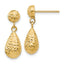 10K D/C Post Dangle Earrings