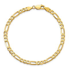 10k 4.5mm Concave Open Figaro Chain - 7