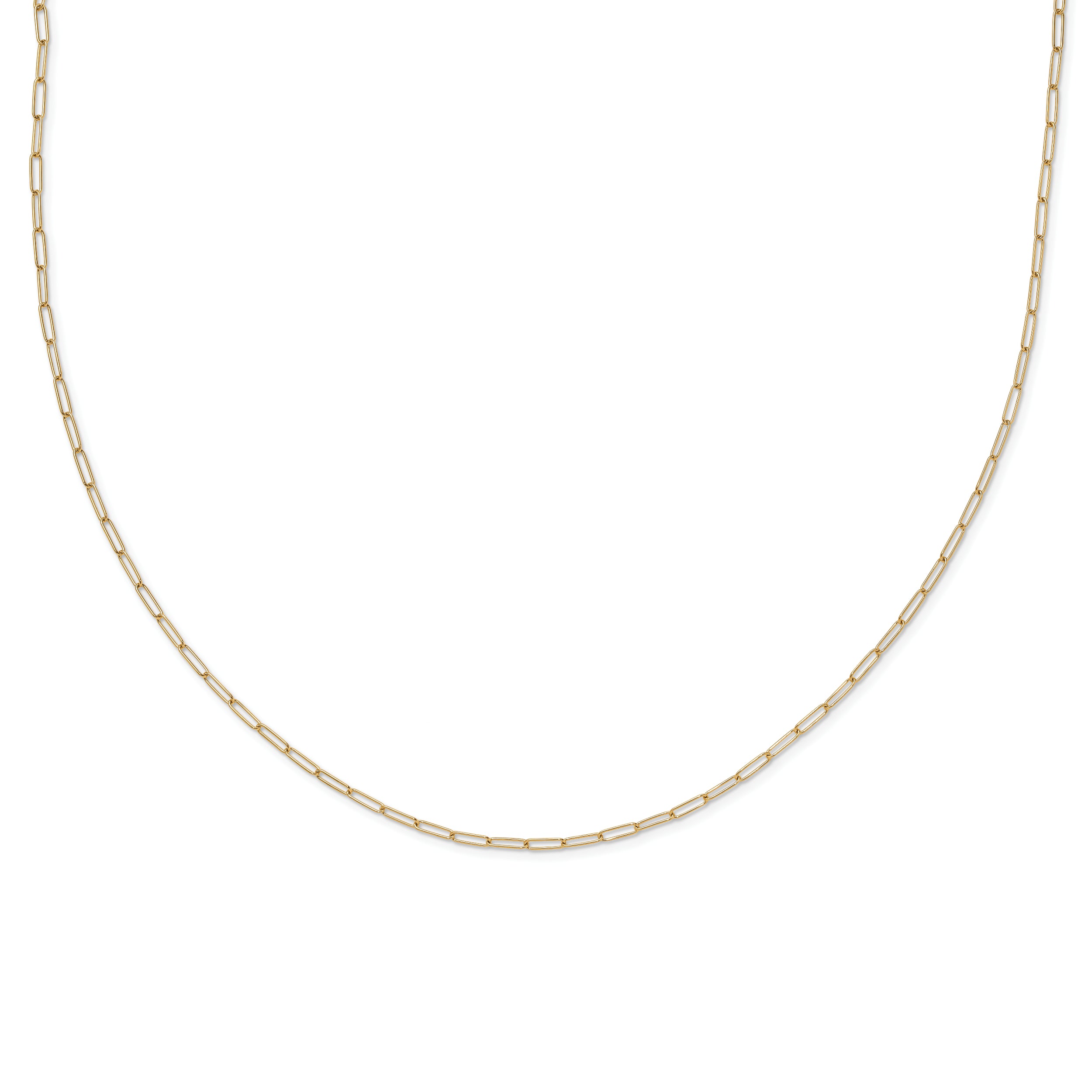 10K Polished Fancy Link Necklace