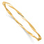 10K Polished Hinged Bangle
