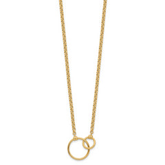 10k Polished Link Necklace