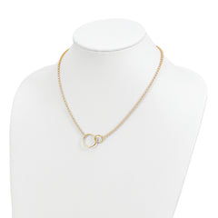 10k Polished Link Necklace