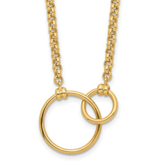 10k Polished Link Necklace