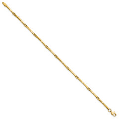 10K Polished Fancy Link Bracelet