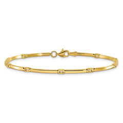 10K Polished Fancy Link Bracelet
