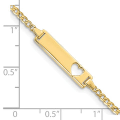 10k Flat Curb Link ID Bracelet