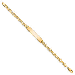 10k Flat Curb Link ID Bracelet - 7