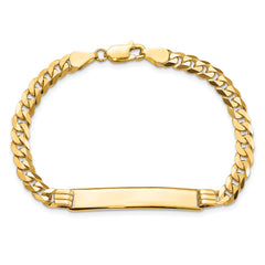 10k Flat Curb Link ID Bracelet - 7