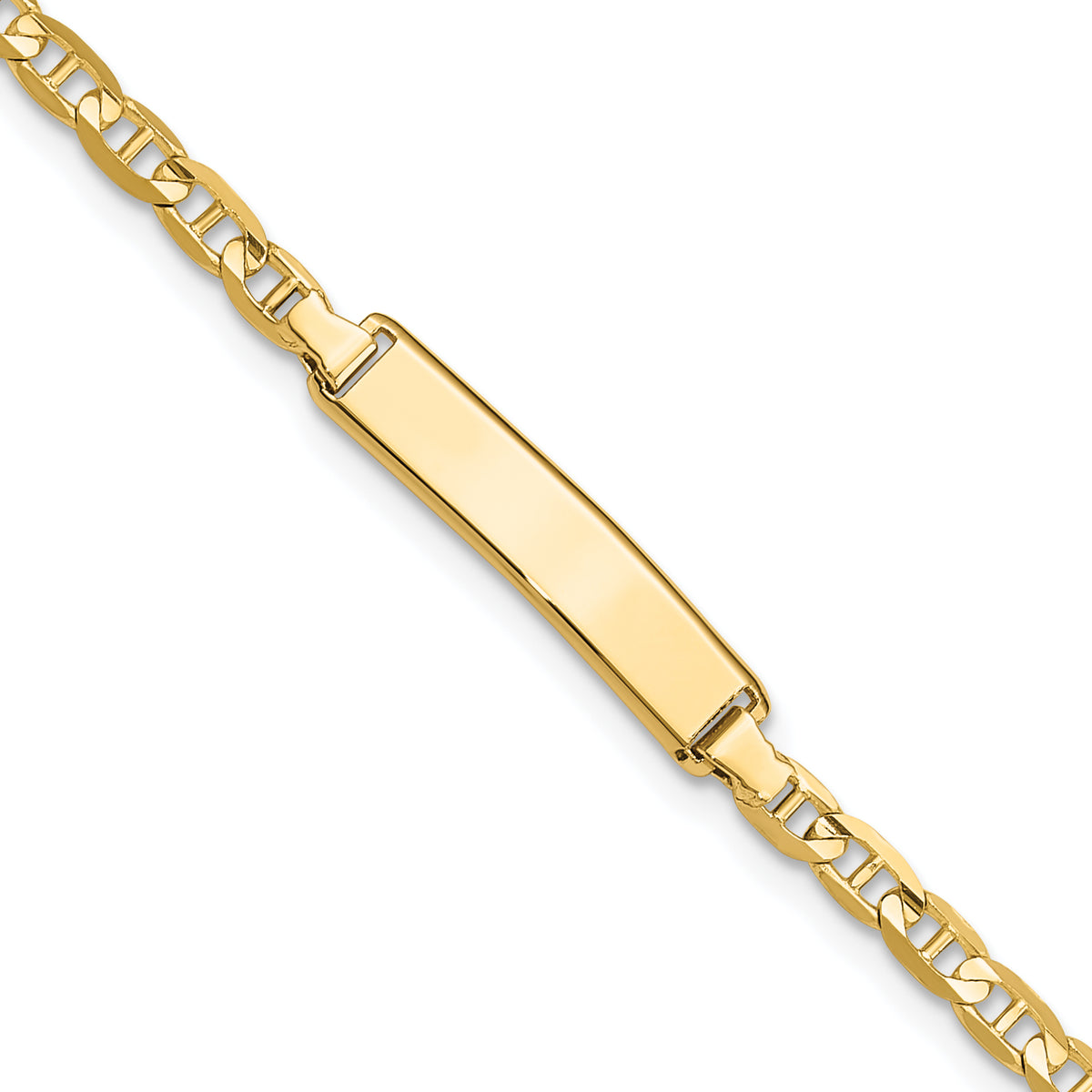 10k Anchor Link ID Bracelet