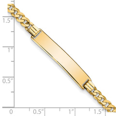 10k Flat Curb Link ID Bracelet - 7