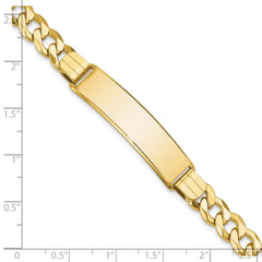 10k Flat Curb Link ID Bracelet