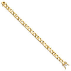 10k 7.9mm Hand-polished Fancy Link Bracelet