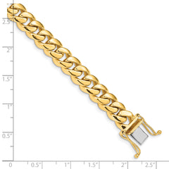 10k 8.7mm Hand-polished Miami Cuban Chain Link Bracelet