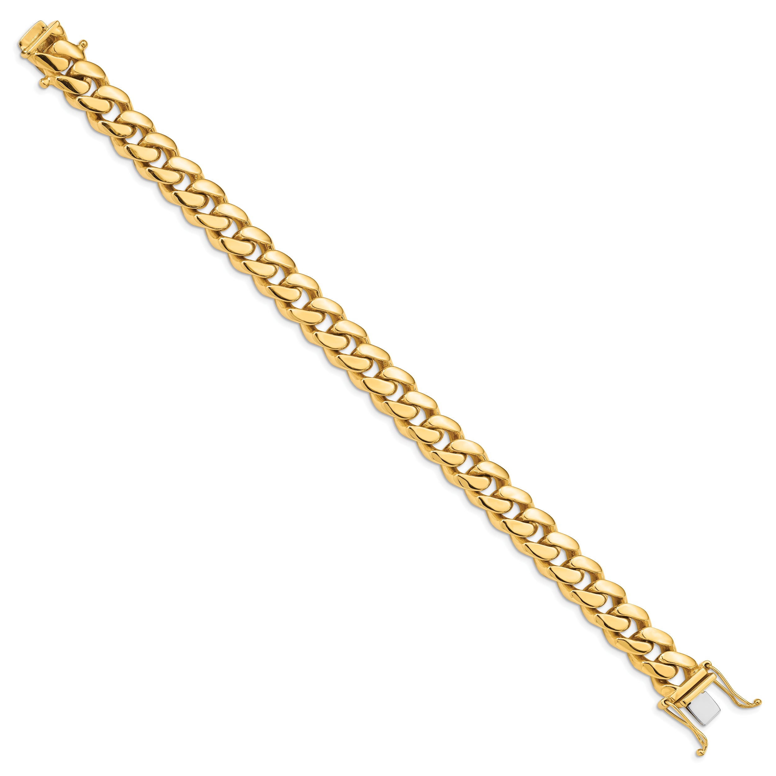 10k 10.7mm Hand-polished Miami Cuban Link Bracelet