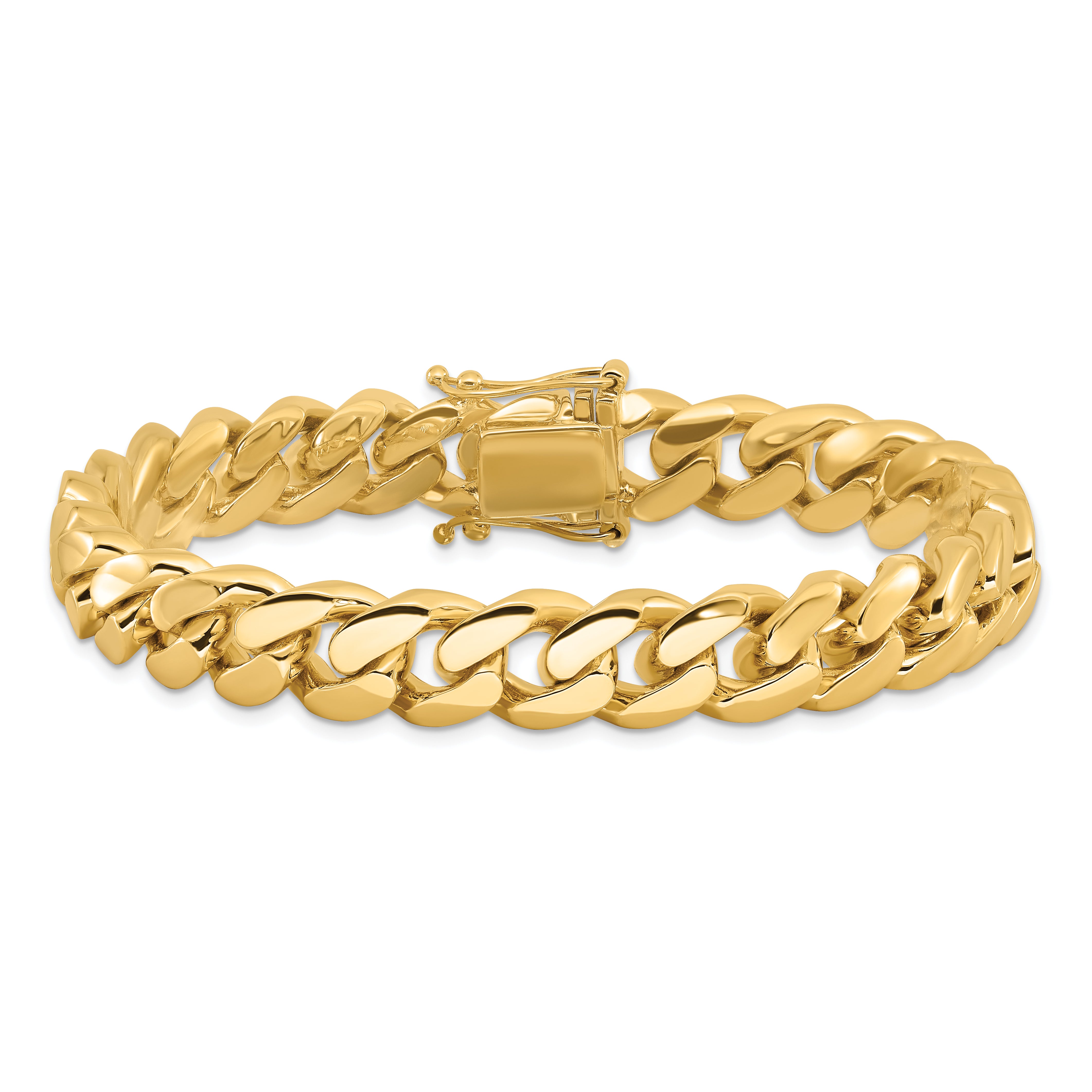 10k 10.7mm Hand-polished Miami Cuban Link Bracelet