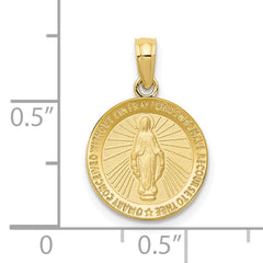 10k Miraculous Medal Pendant