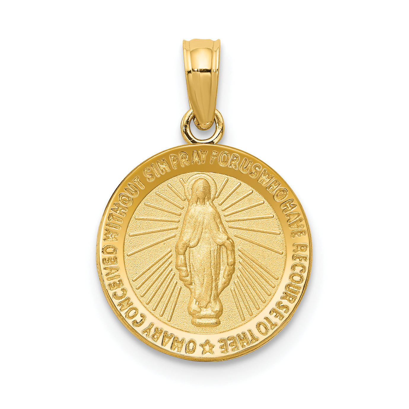 10k Miraculous Medal Pendant