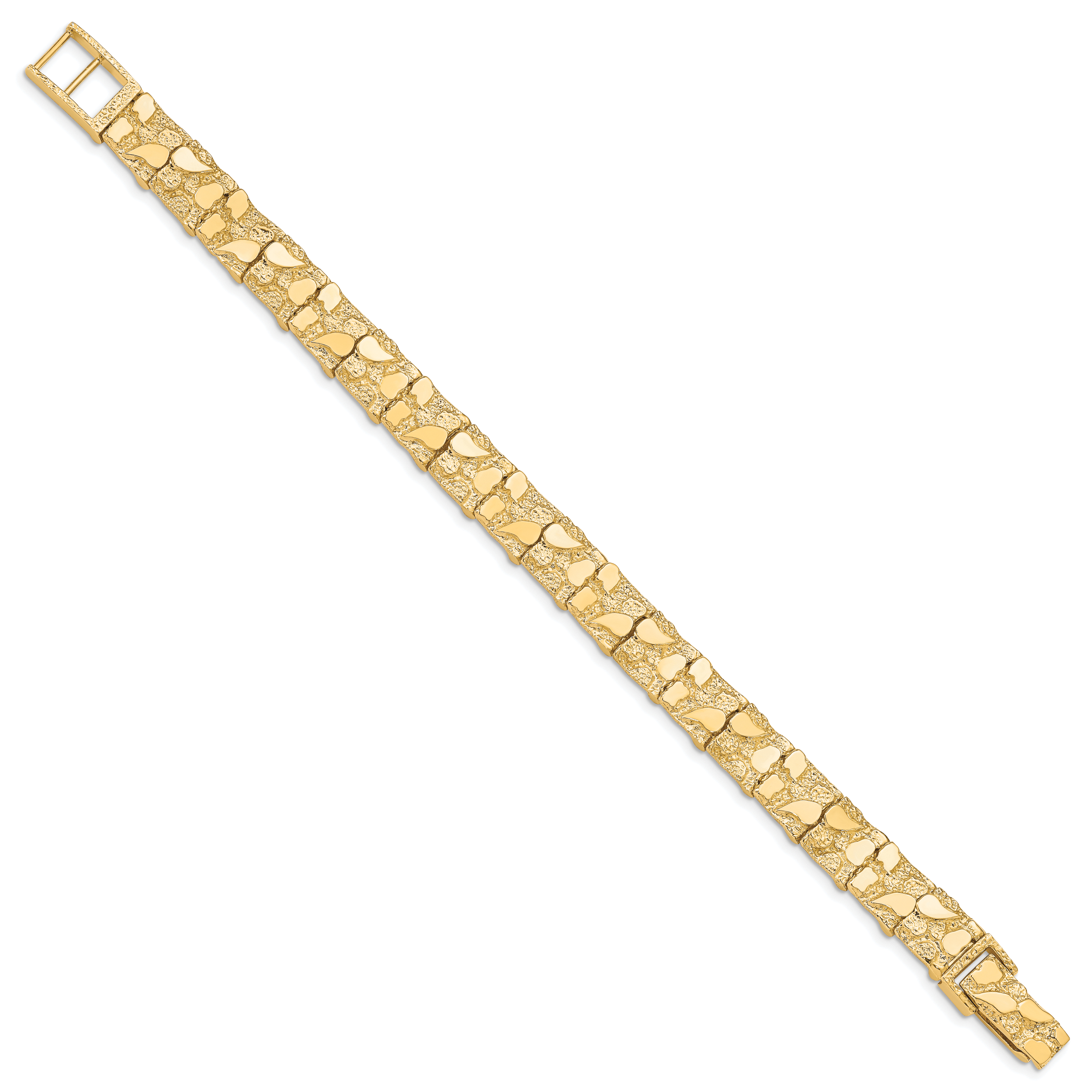 10k 10.0mm NUGGET Bracelet