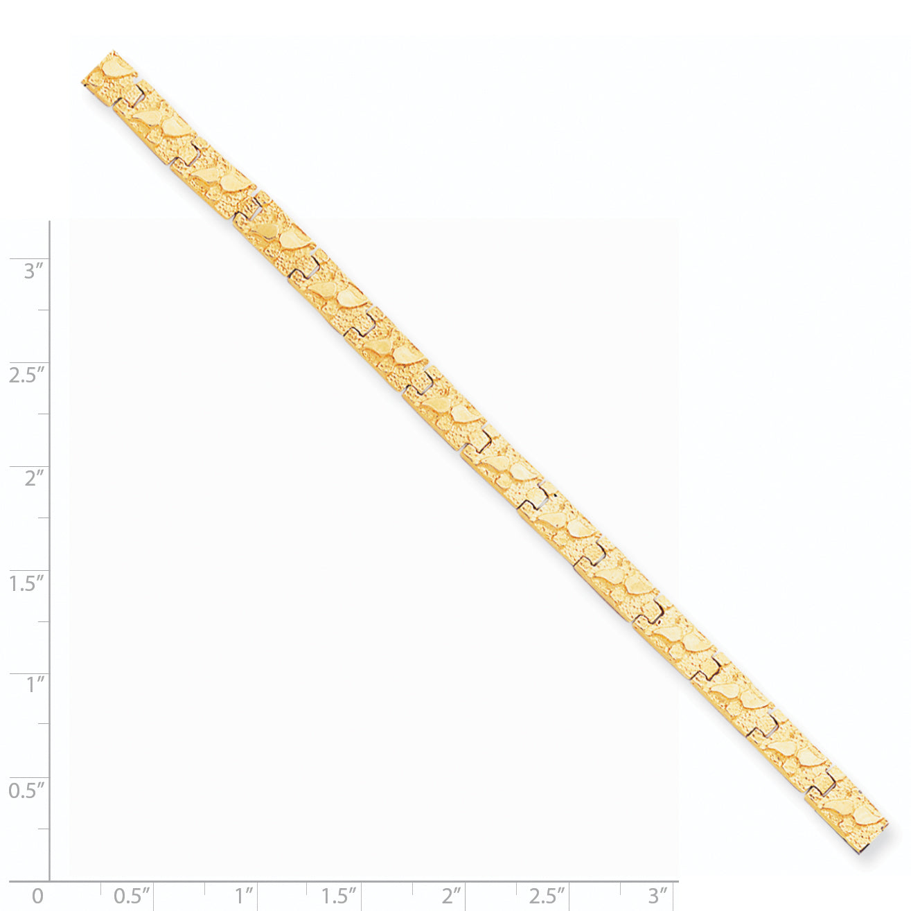 10K 6.0mm NUGGET Bracelet Main image