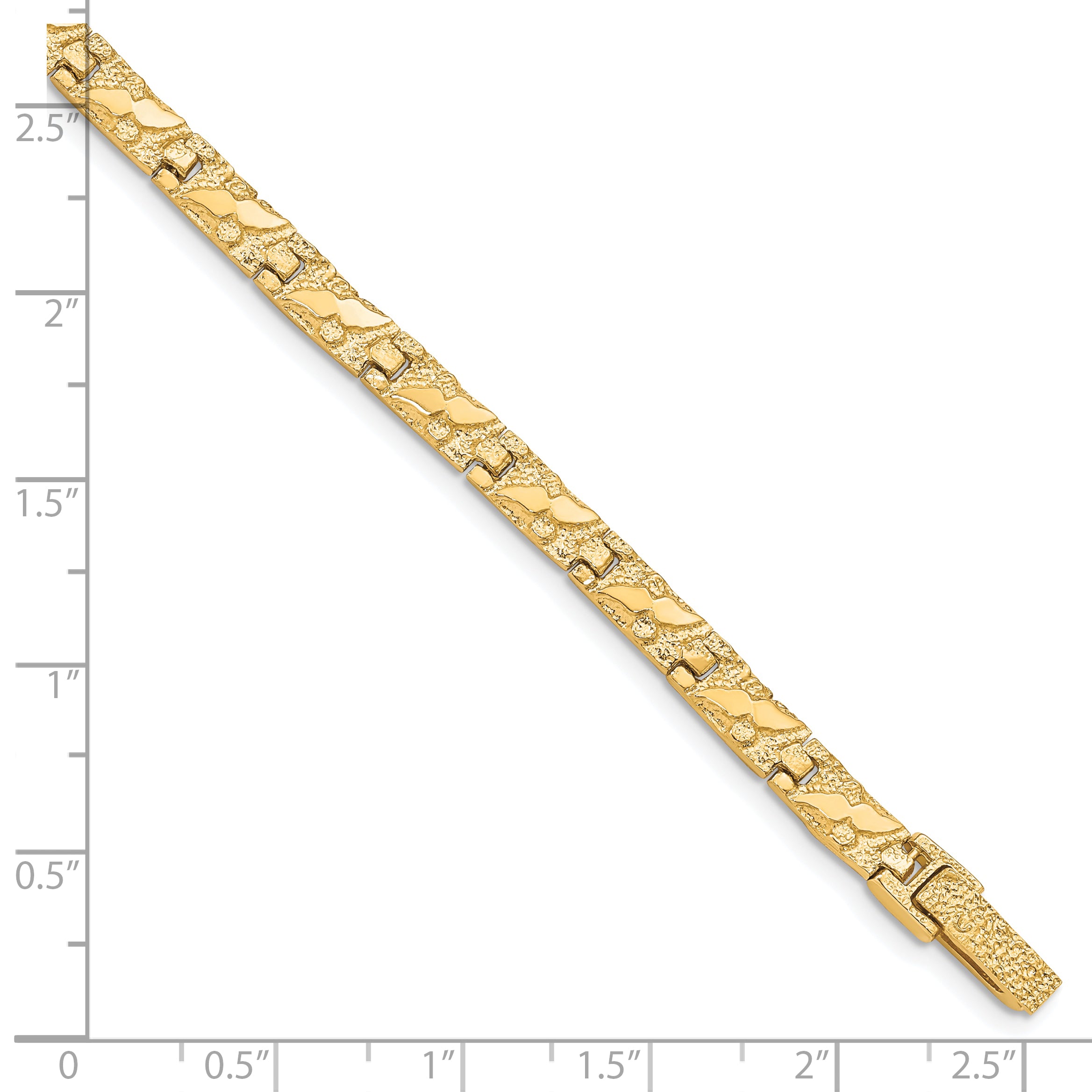 10k 6.0mm NUGGET Bracelet