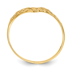 10k Diamond-Cut Filigree Ring - 7