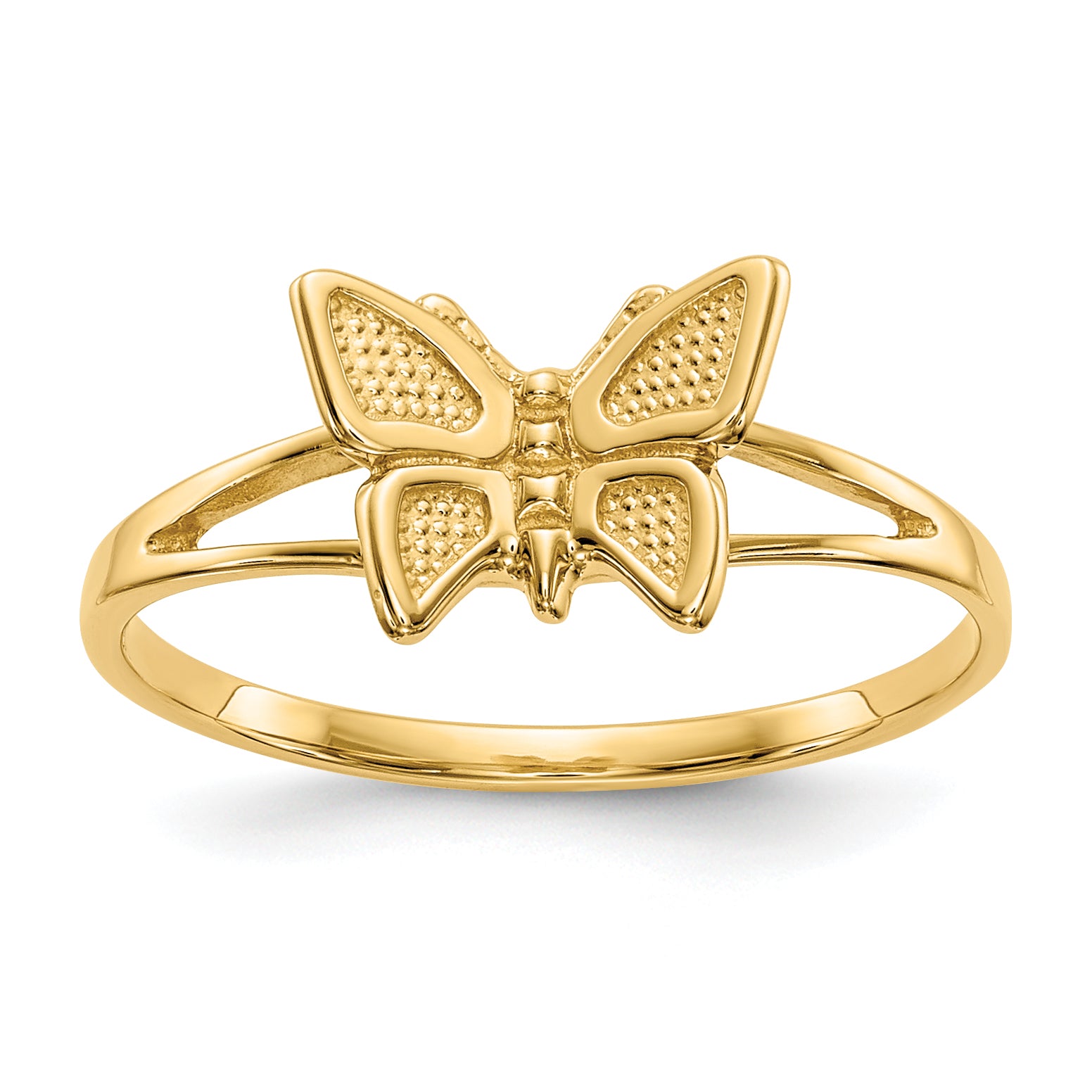10k Children's Butterfly Ring