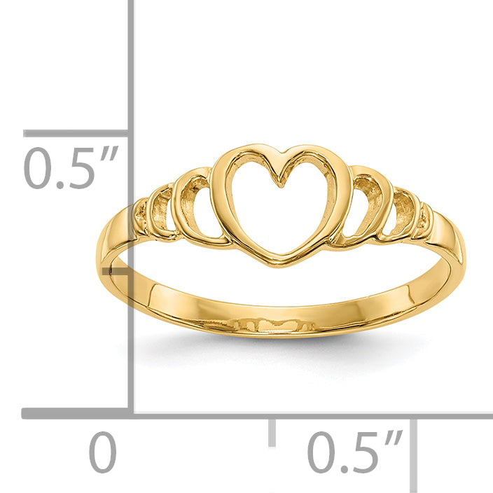 10k Children's Heart Ring