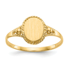 10k Childs Fancy Signet Ring