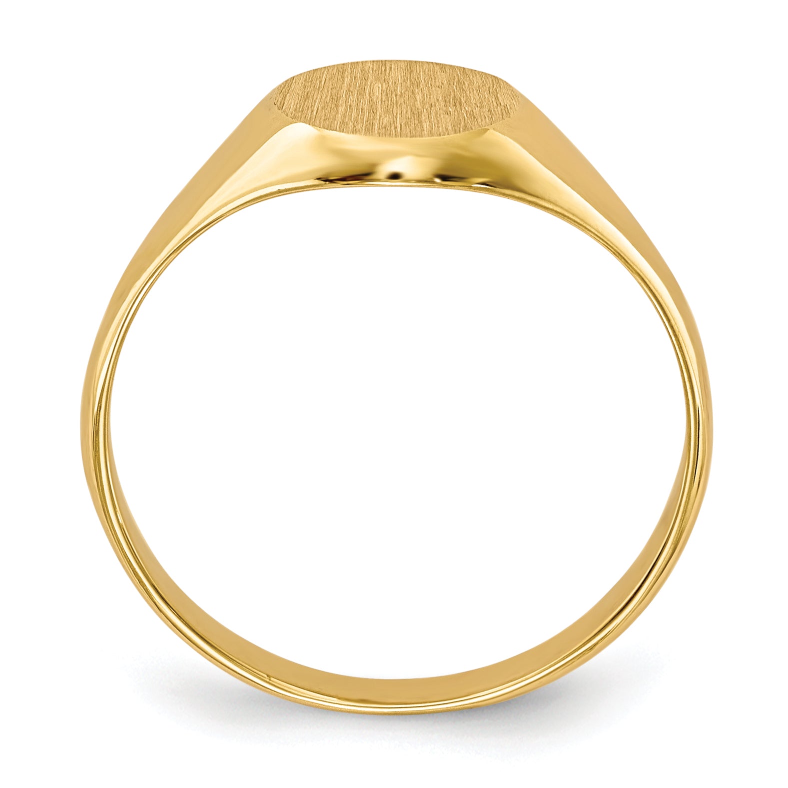 10k Childs Closed Back Signet Ring