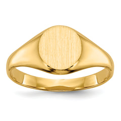 10k Childs Closed Back Signet Ring