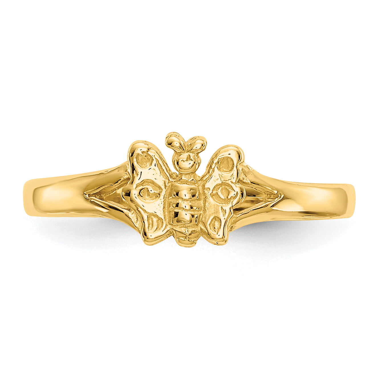 10K Butterfly Baby Ring