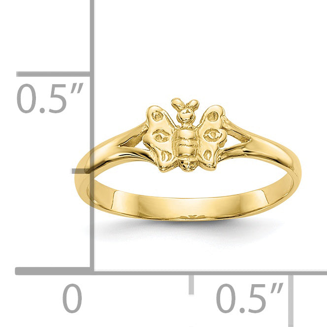 10K Butterfly Baby Ring - 2