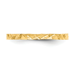 10K Diamond-cut Design Band Childs Ring - 3