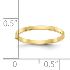 10K High Polished Band Childs Ring - 3