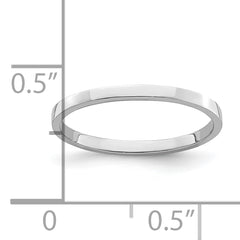 10K White Gold Polished Childs Ring