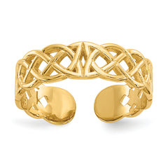 10K Celtic Toe Ring