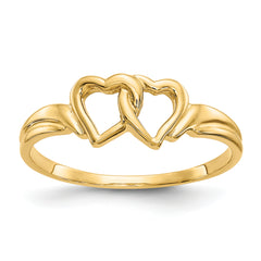 10K Heart Ring